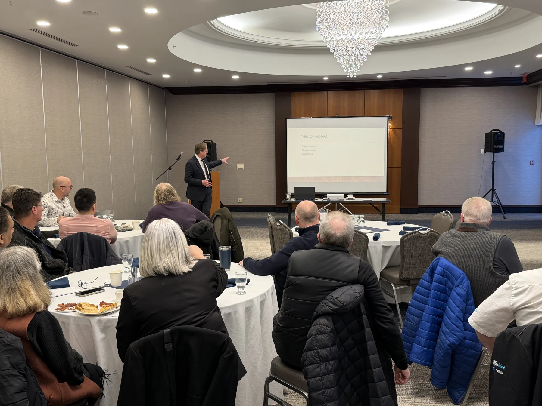 Financial planning in focus — BEO event photograph