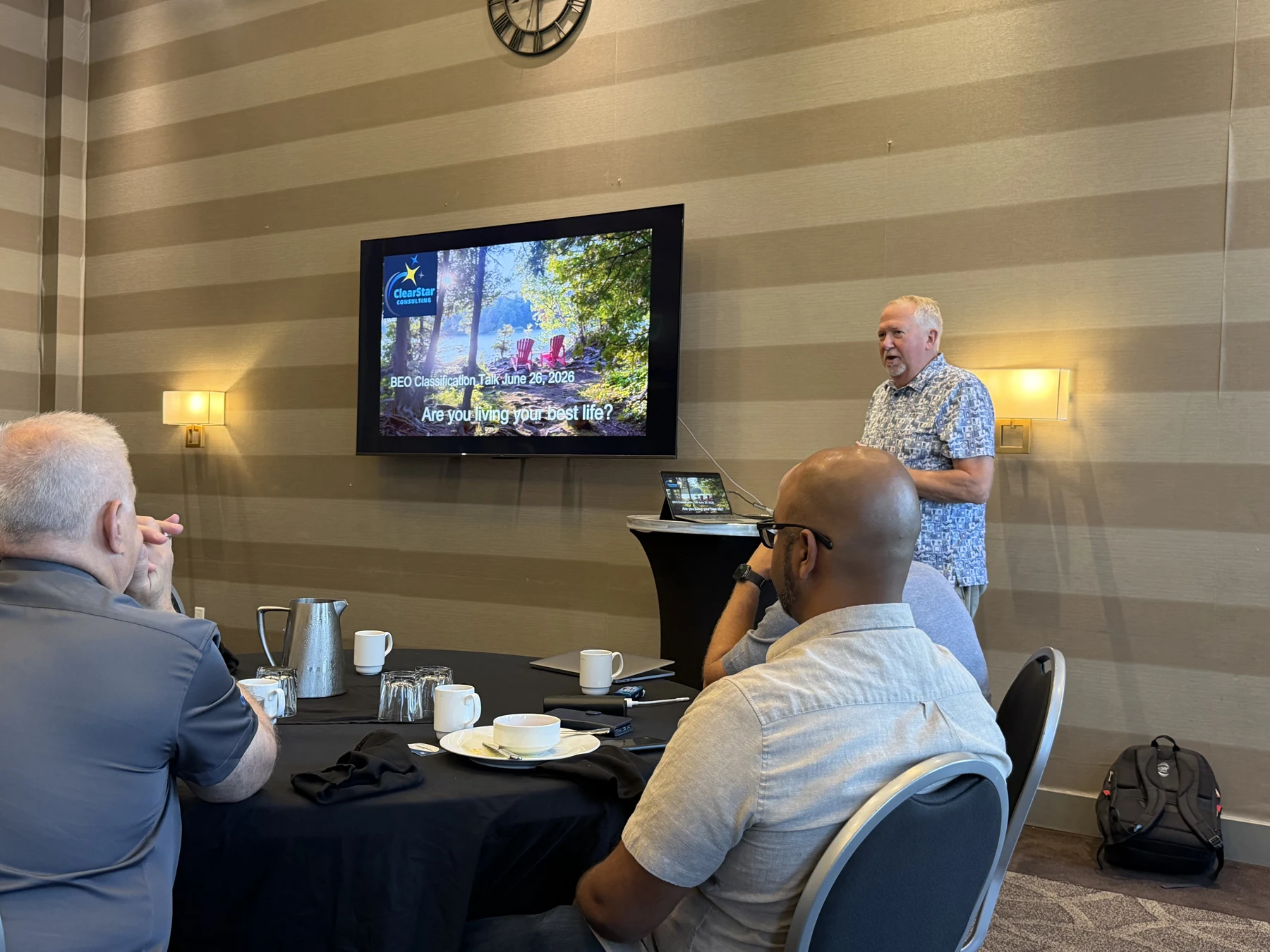 Leadership with intention — BEO event photograph