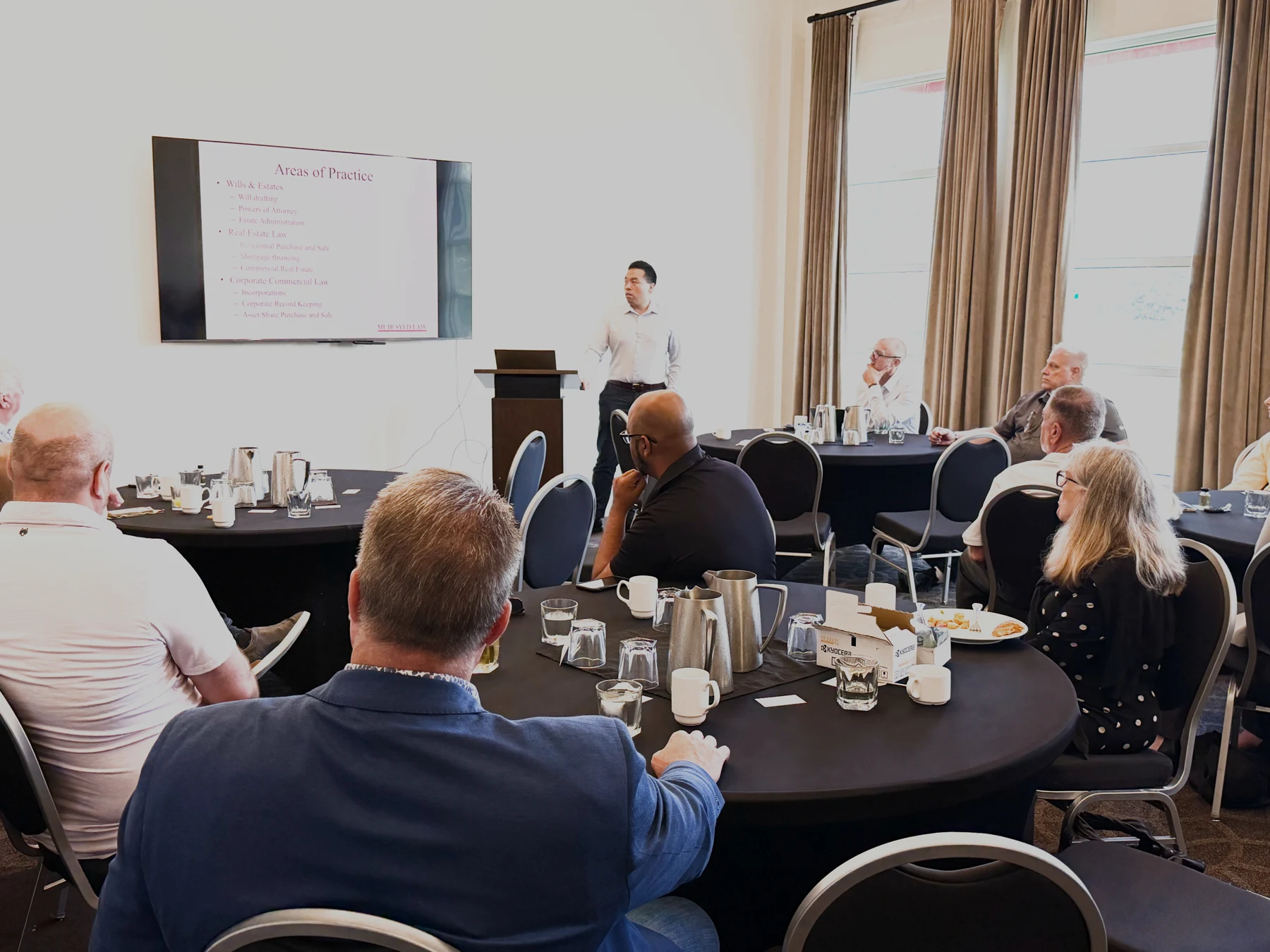 Planning ahead with Muir Syed Law — photograph from the BEO event gallery
