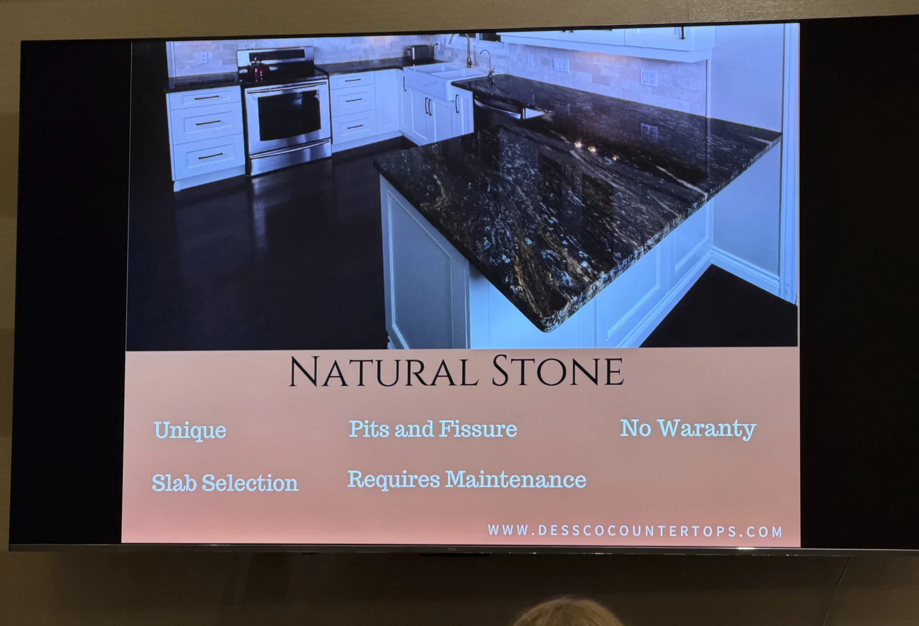 A closer look at Dessco Countertops — photograph from the BEO event gallery