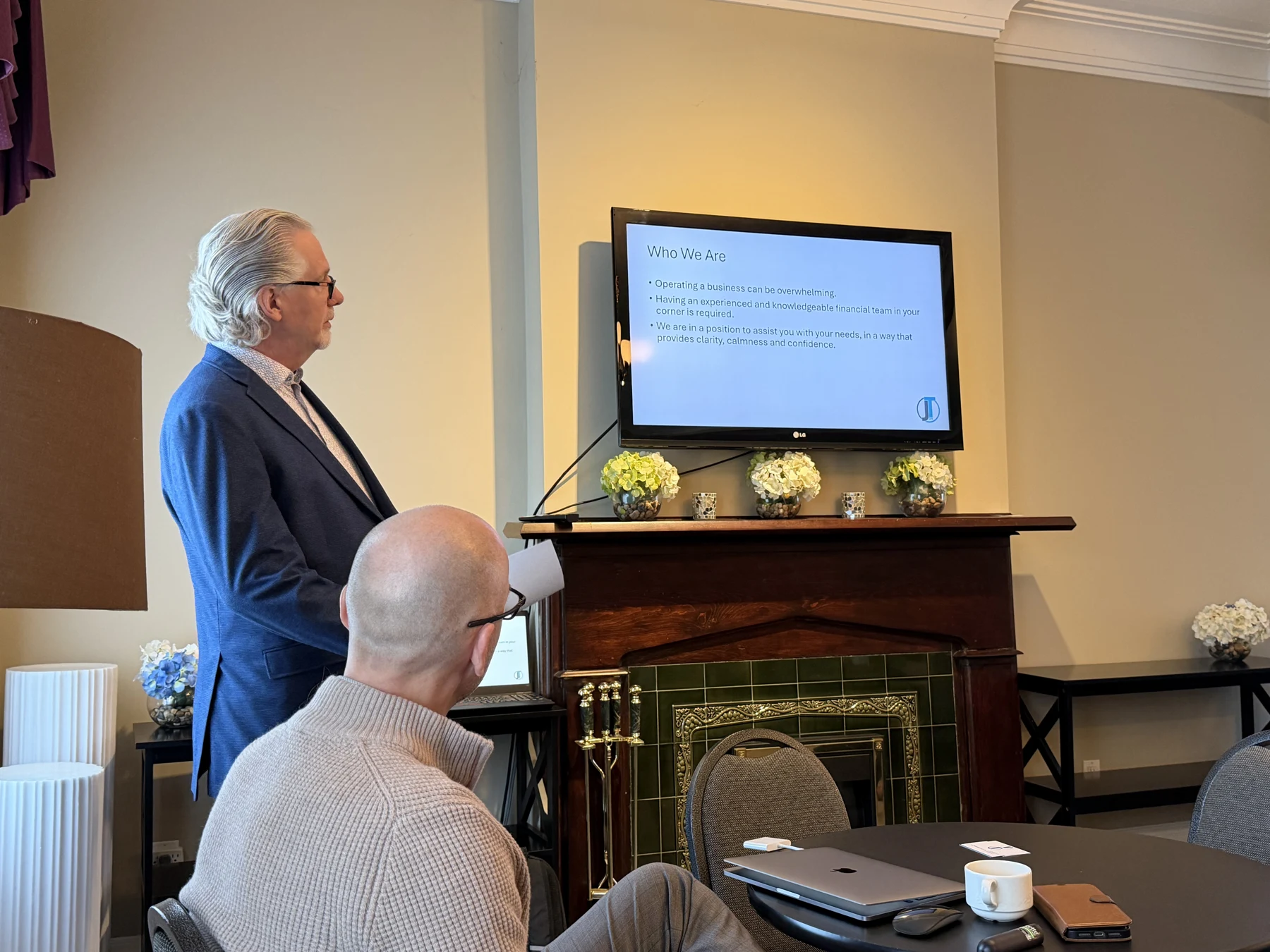 Getting to know Jay Thomblison CPA — BEO event photograph