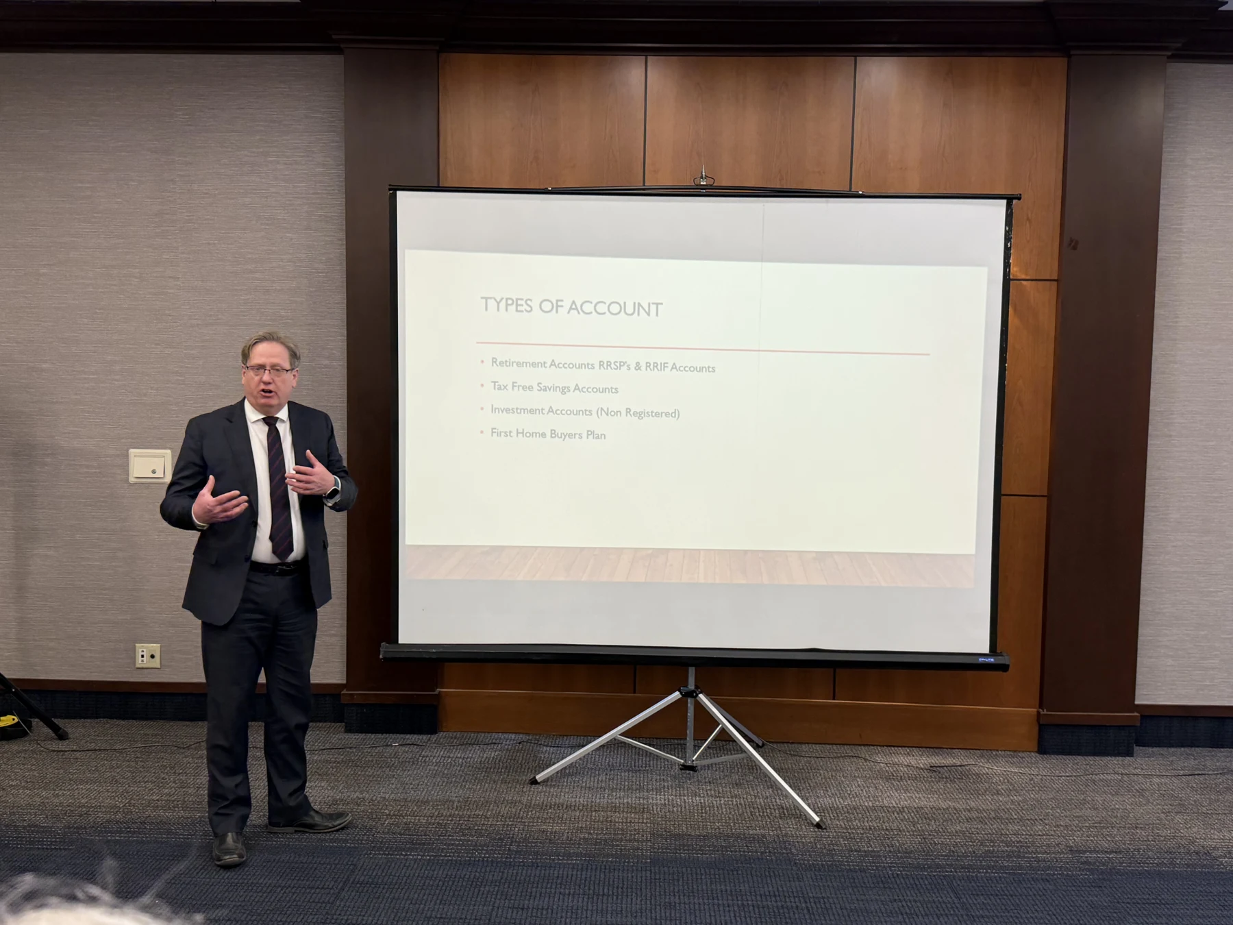 Financial planning in focus — photograph from the BEO event gallery