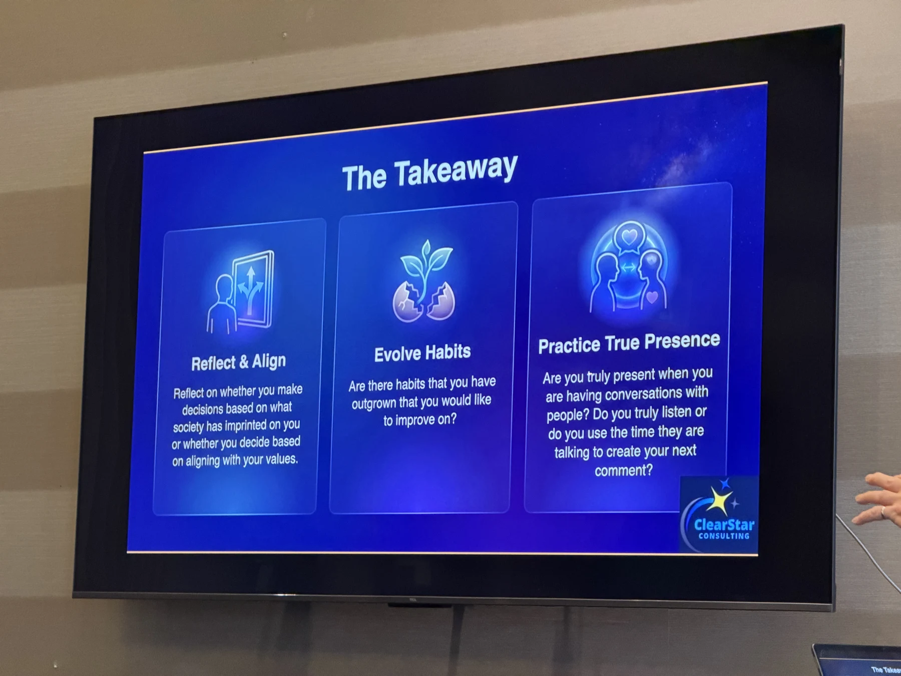 Leadership with intention — photograph from the BEO event gallery