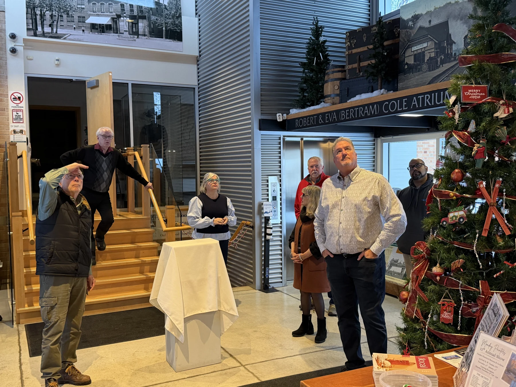 Discovering local history together — photograph from the BEO event gallery