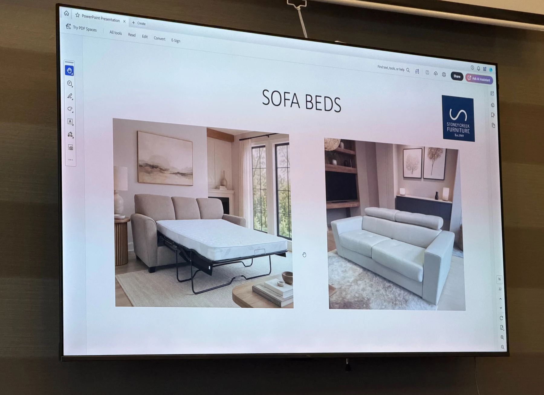 Inside Stoney Creek Furniture — photograph from the BEO event gallery