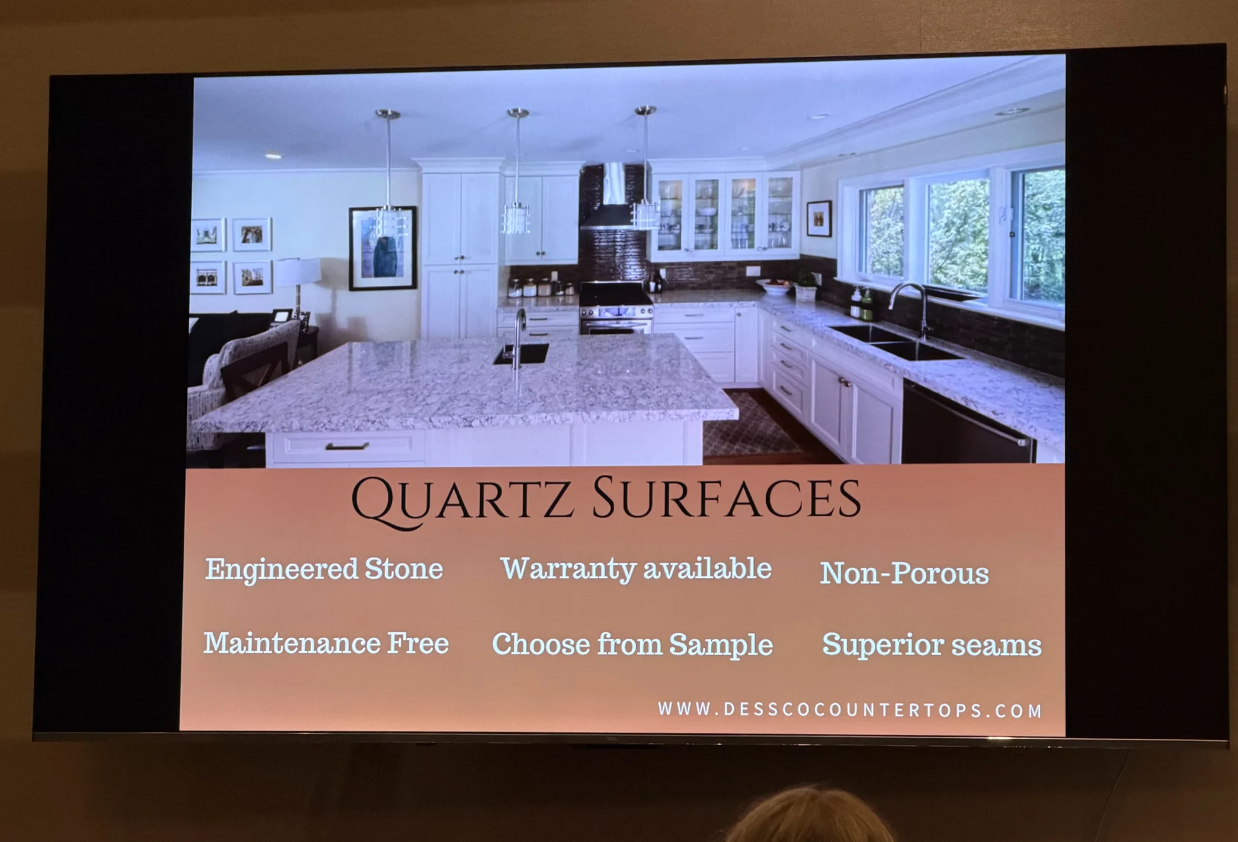 A closer look at Dessco Countertops — photograph from the BEO event gallery