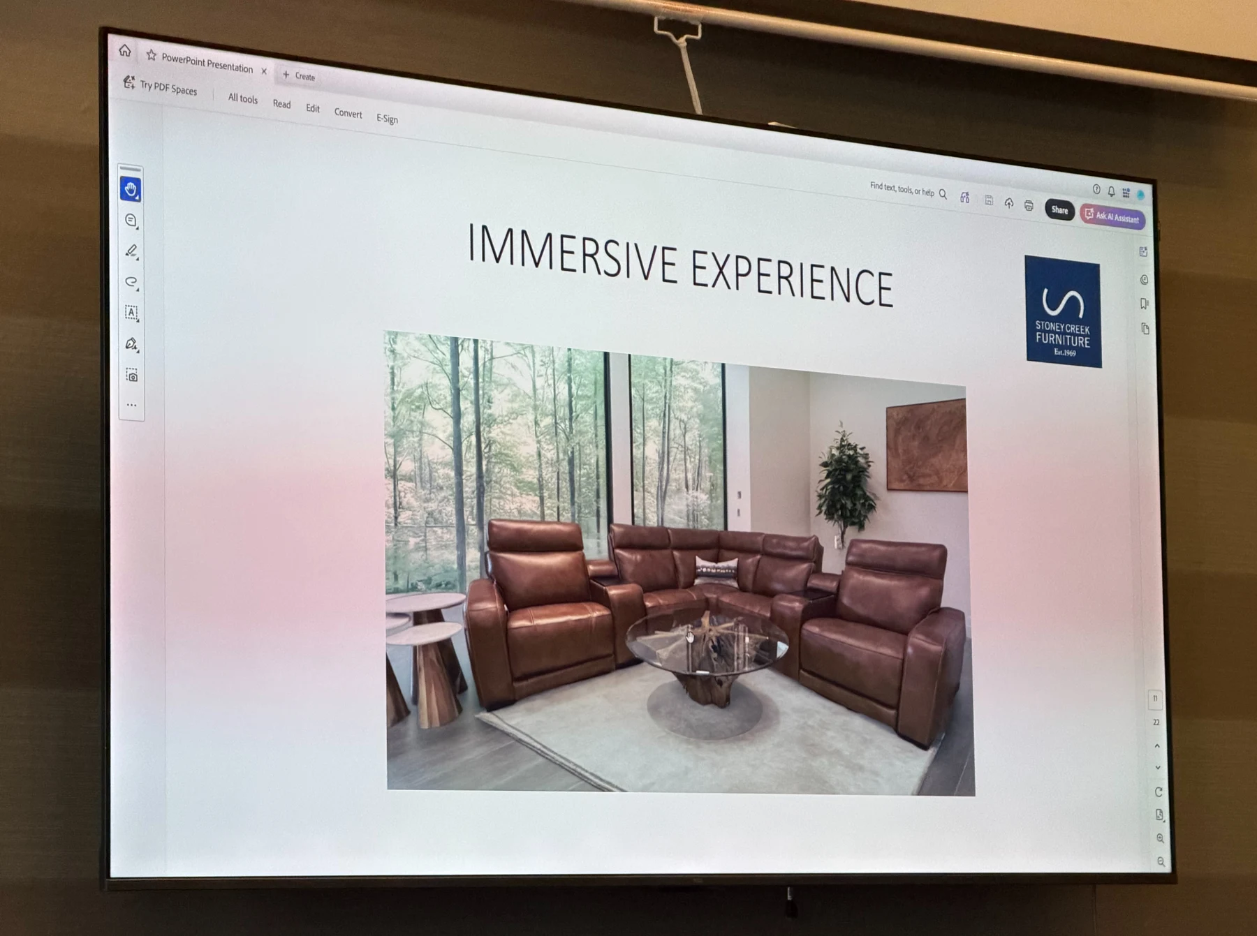 Inside Stoney Creek Furniture — photograph from the BEO event gallery