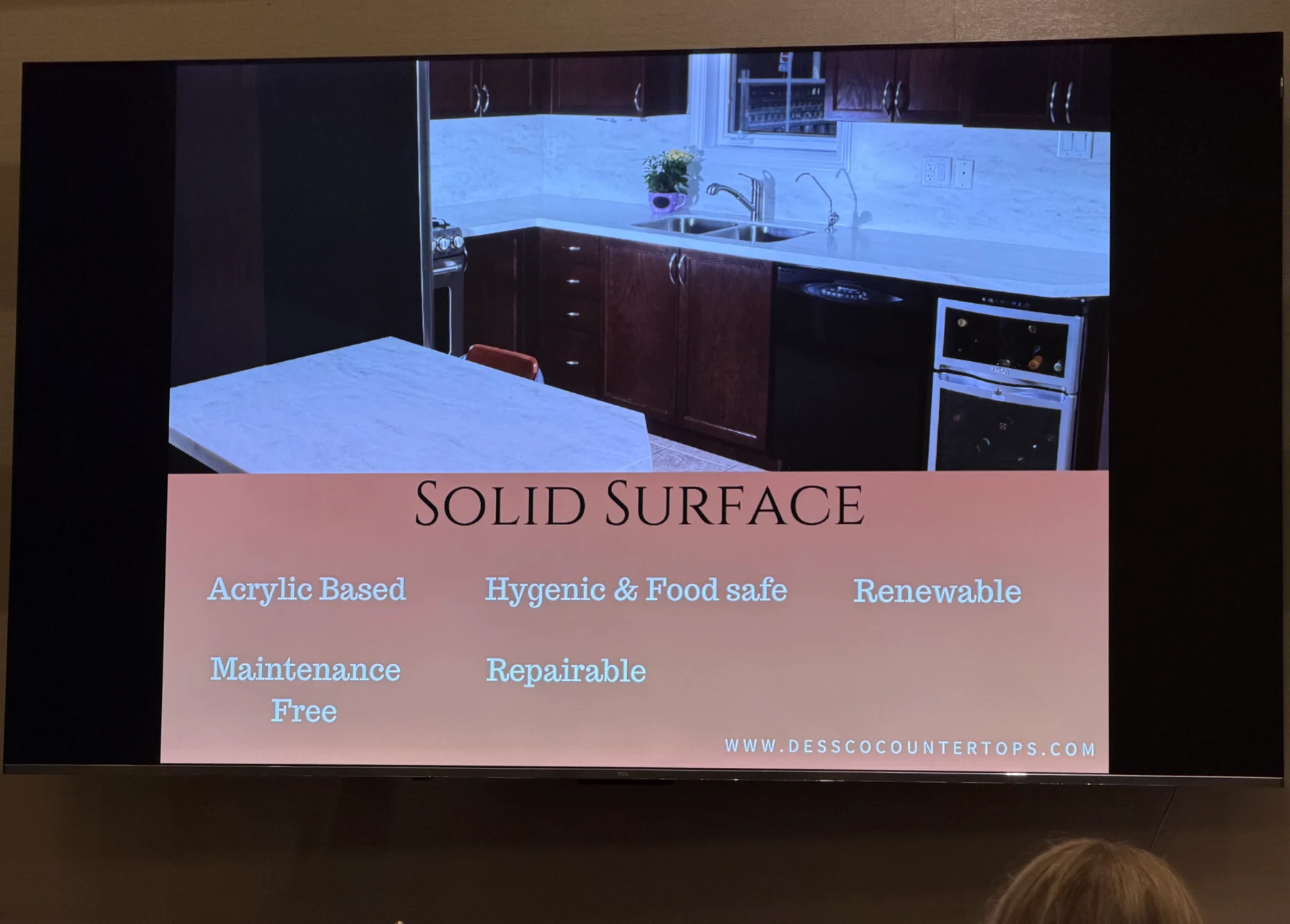 A closer look at Dessco Countertops — photograph from the BEO event gallery